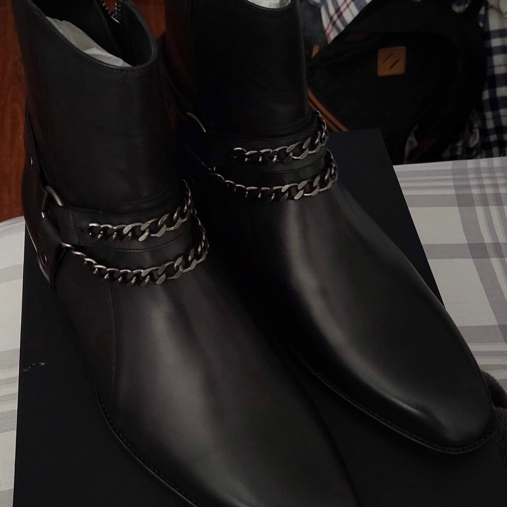 Mens Oro Harness Boots, Size 12